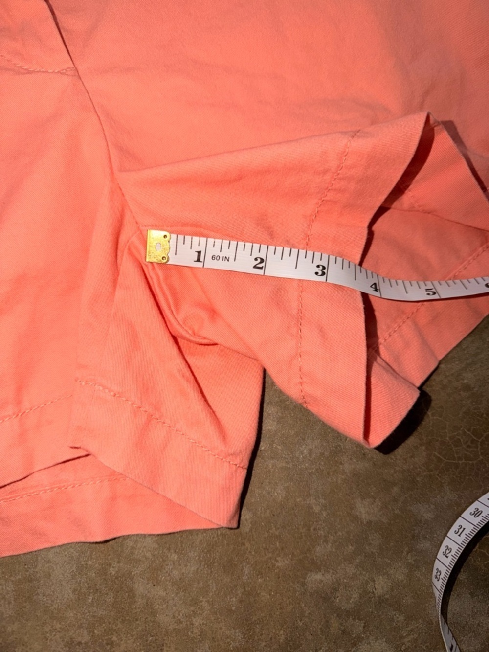 LOFT Coral Chino Shorts Womens Size 0 Mid Rise Summer Preppy - Picture 4 of 8